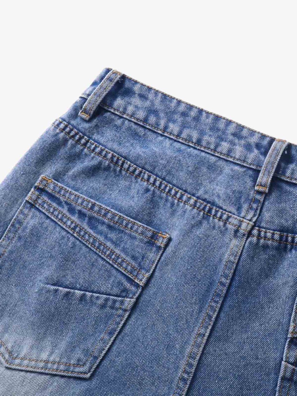 Y2K Faded Stacked Denim Jeans