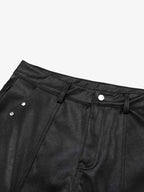 Studded Leather Shorts