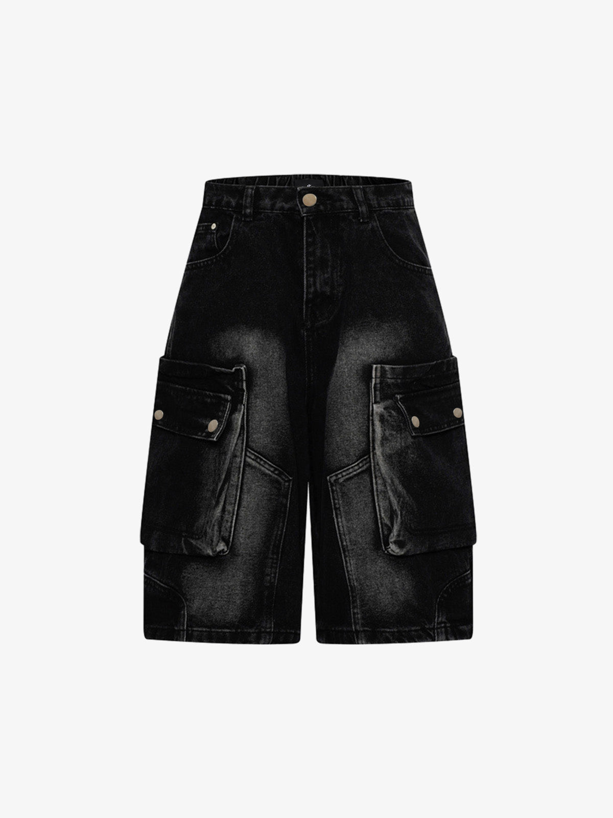 Cargo Multi-Pocket Denim Jorts