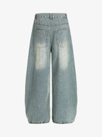 Washed Slub Machete Dye Jeans