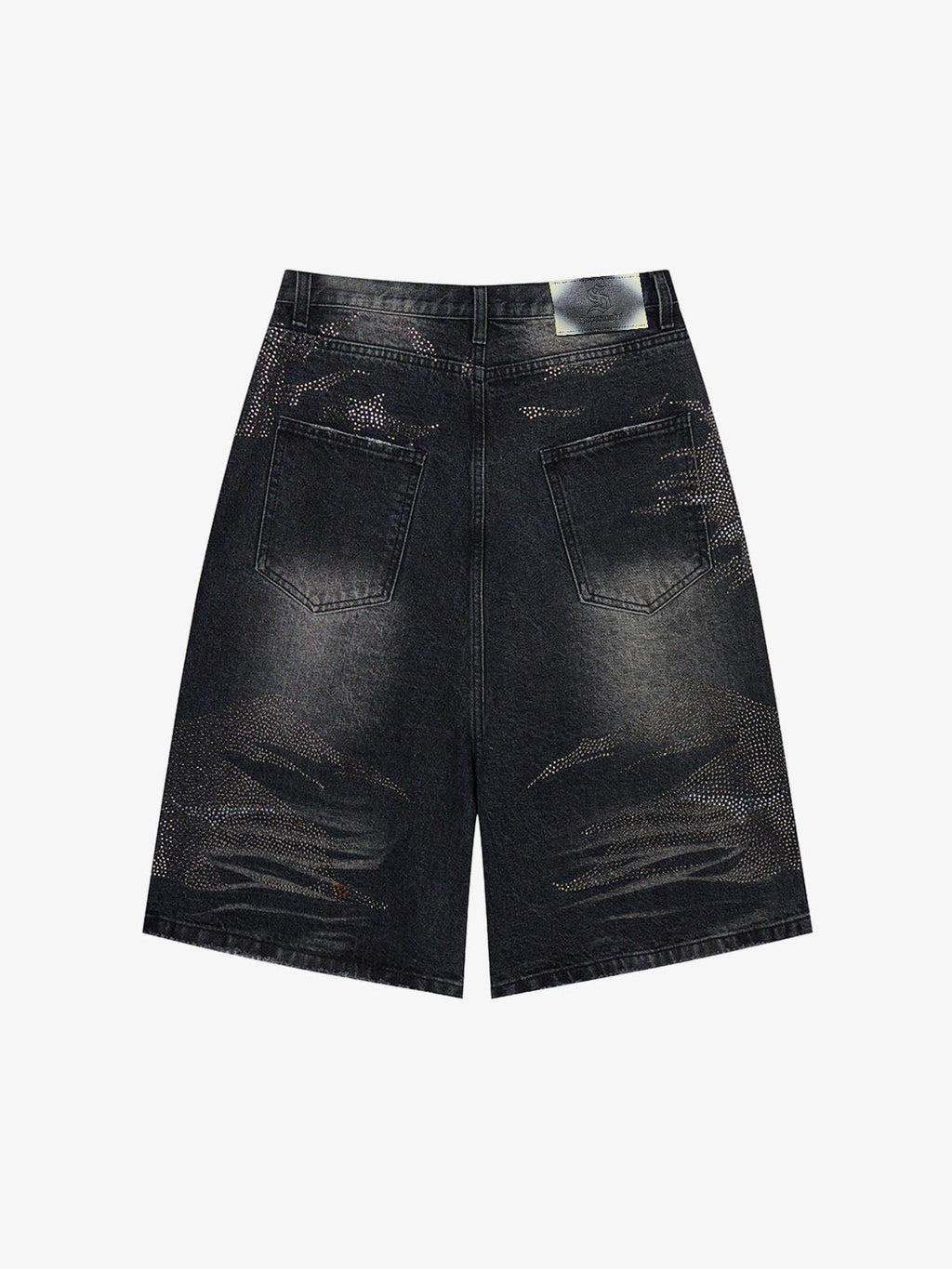 Mountain Motif Bermuda Shorts