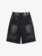 Mountain Motif Bermuda Shorts