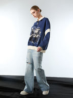 Denim Ripped Washed Distressed Jeans - 2503