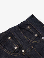 Raw Denim Oversized Shorts