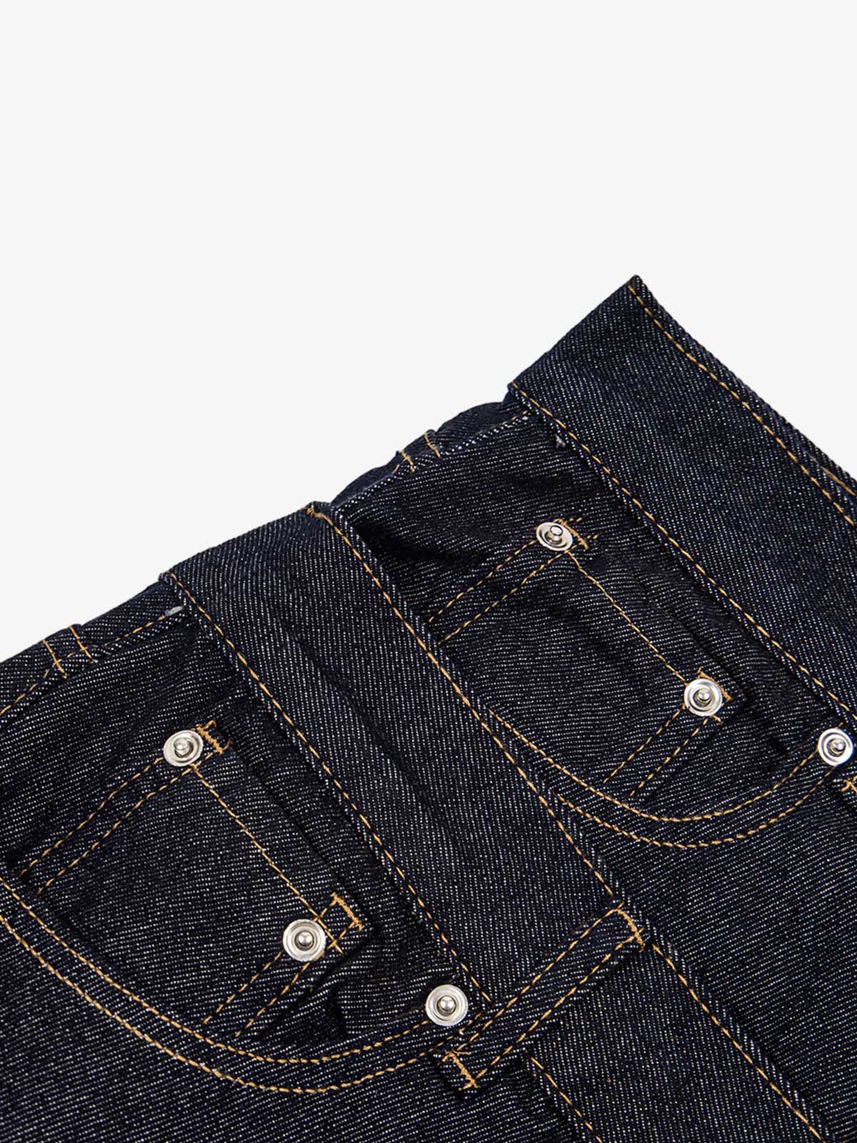 Raw Denim Oversized Shorts