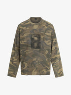 Camo Number 8 Graphic Long Sleeve T-Shirt - 2638