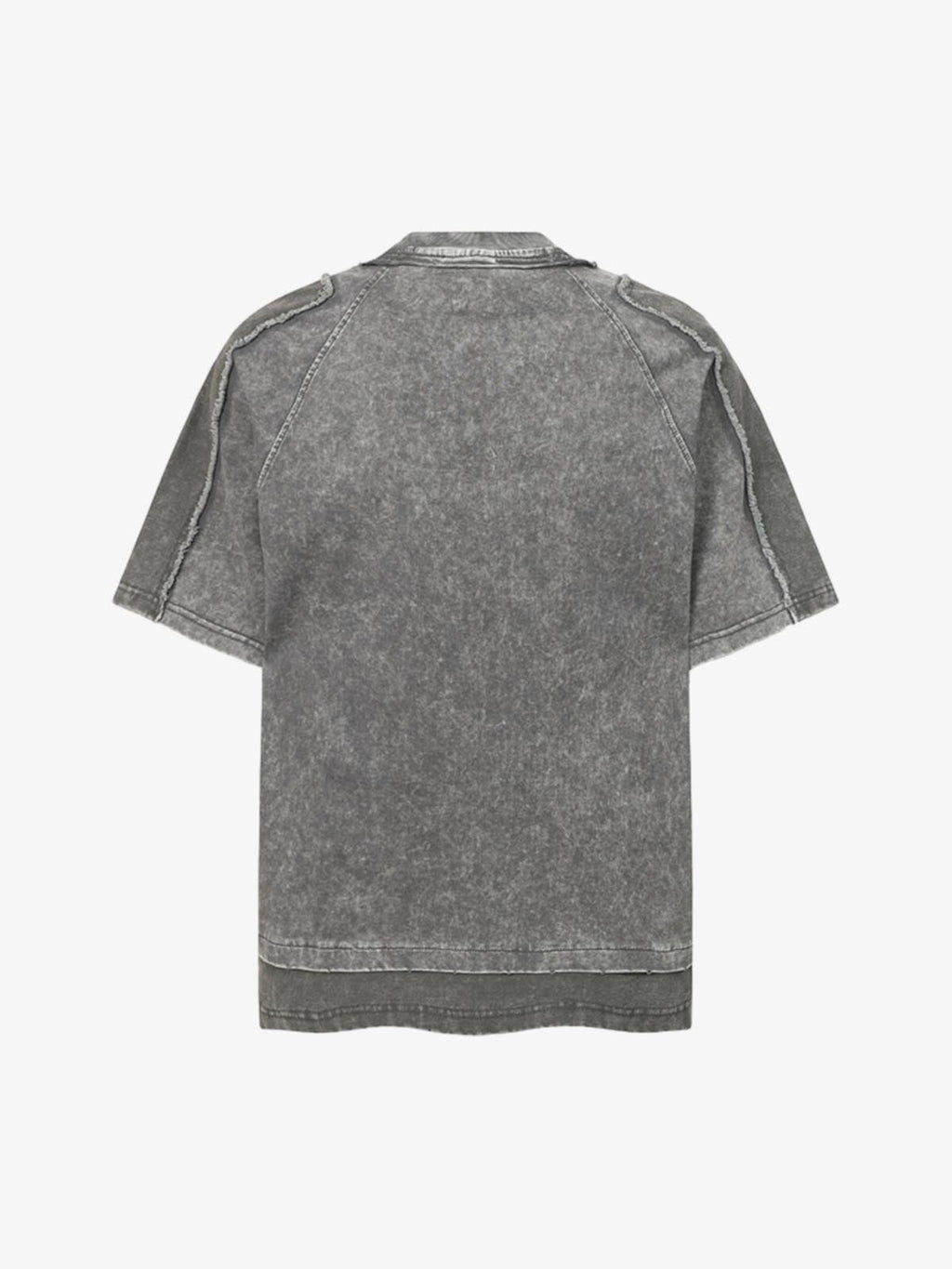 Exposed Seam Washed T Shirt