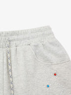 Rhinestone Graphic Knit Shorts