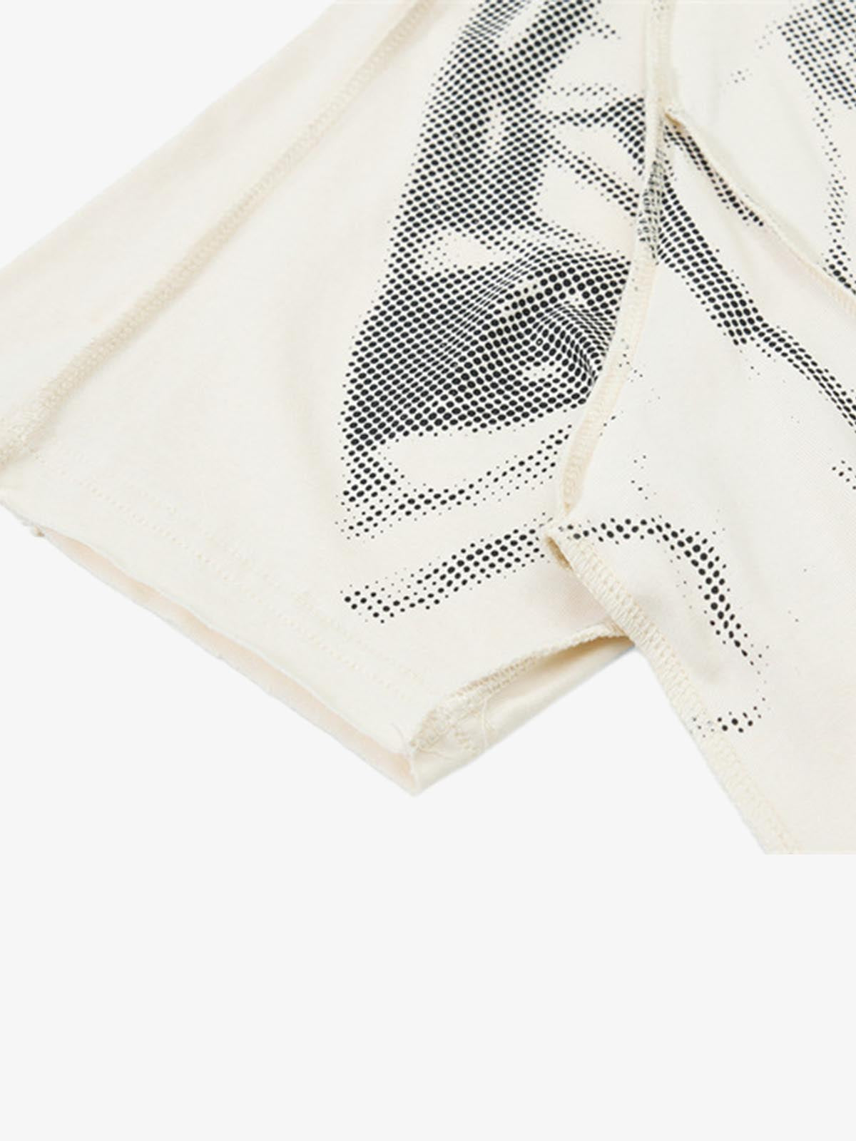 Supermade Trompe L'oeil Halftone Jersey Graphic T-Shirt