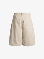 Embroidered Multi-Pocket Cargo Capri Pants