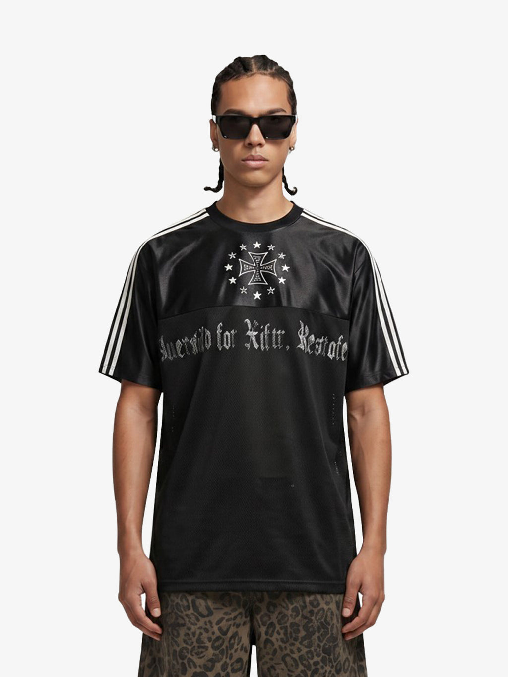 Supermade Gothic Chrome Mixed-Media Retro Jersey