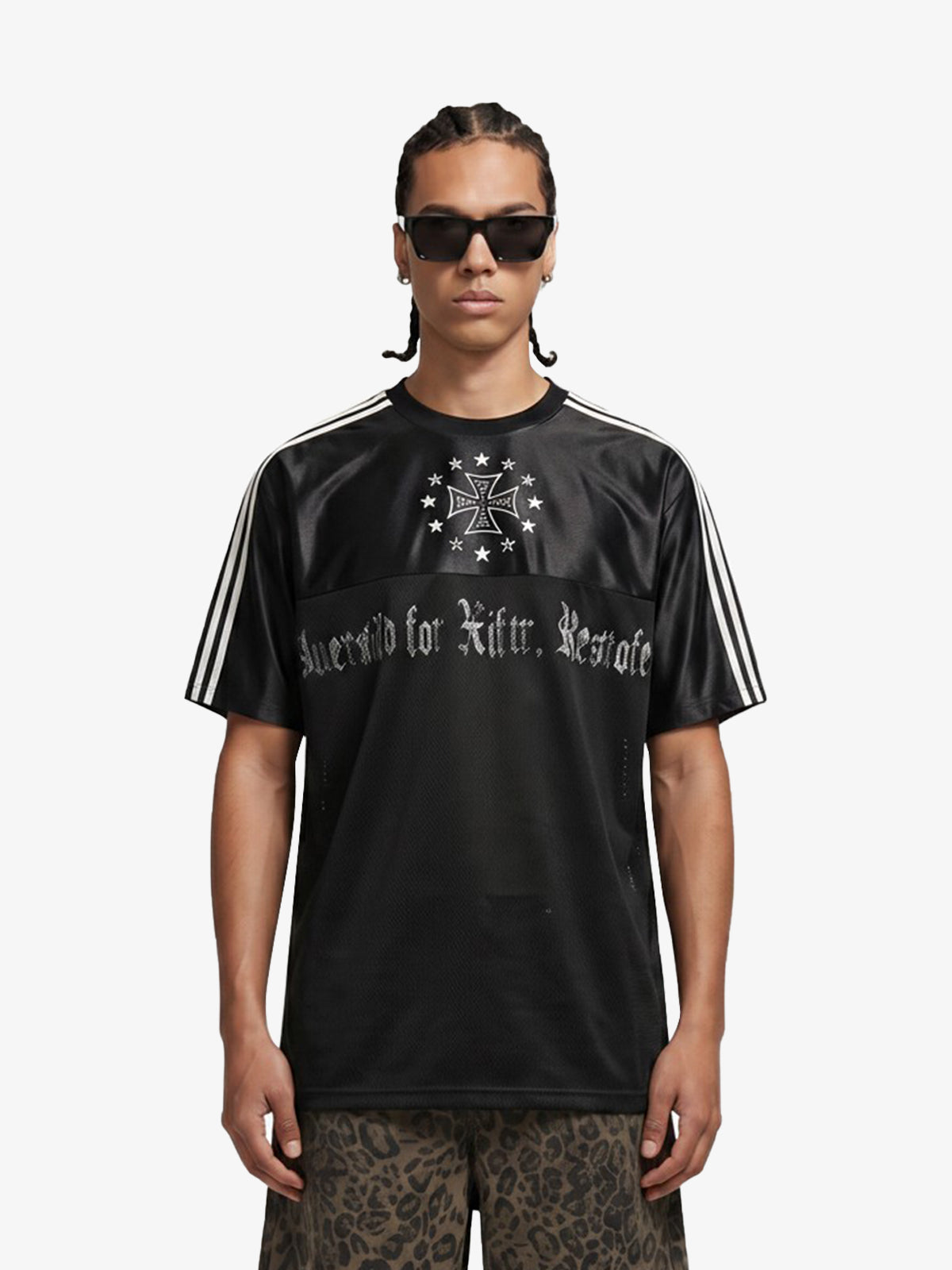 Supermade Gothic Chrome Mixed-Media Retro Jersey