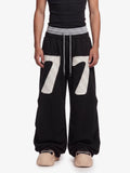 Double-Waisted Ruched Sweatpants