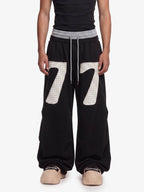 Double-Waisted Ruched Sweatpants