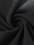 Black Raglan Sleeve T-Shirt with Herringbone Tape Detail