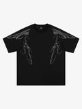 Y2K Cyber Aesthetic Rhinestone Graphic T-Shirt