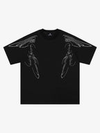 Y2K Cyber Aesthetic Rhinestone Graphic T-Shirt