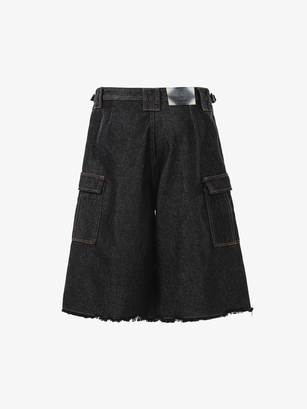 Vintage Contrast Stitch Cargo Shorts