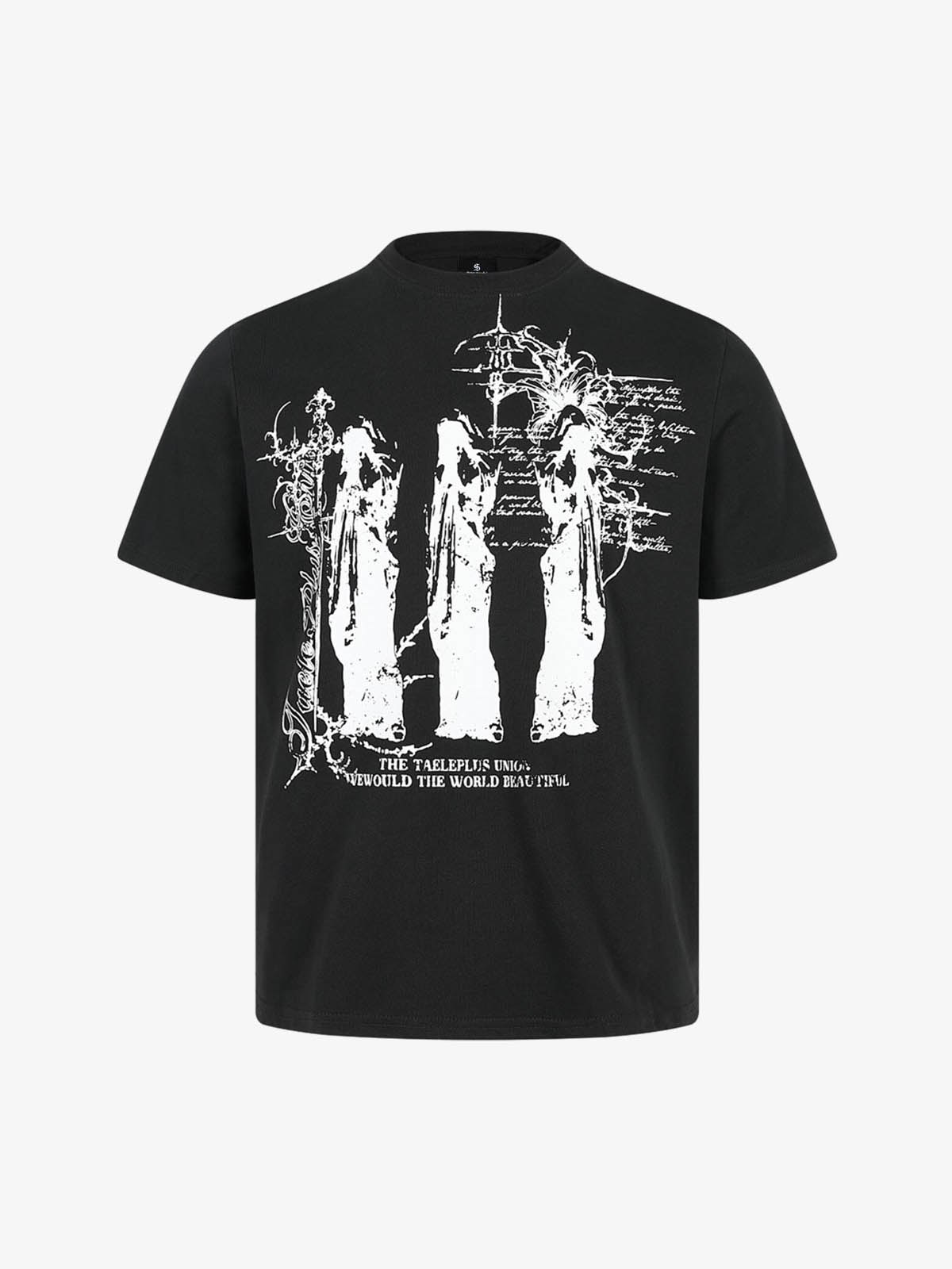 Gothic Statuette Cotton Jersey T-Shirt