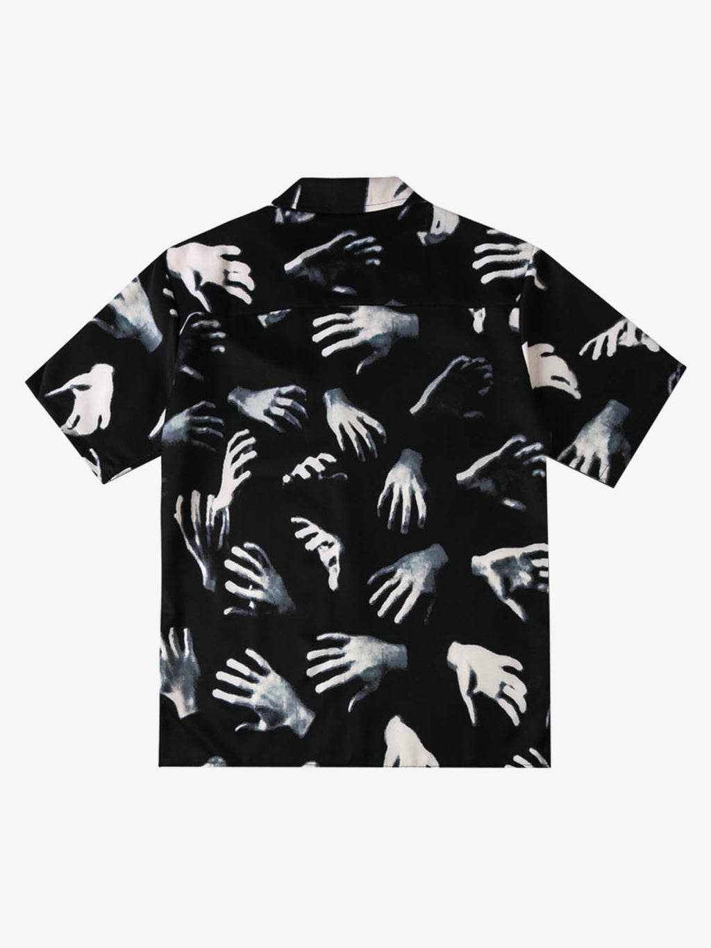 Gothic Ghost Hands Camp Collar Boxy Shirt