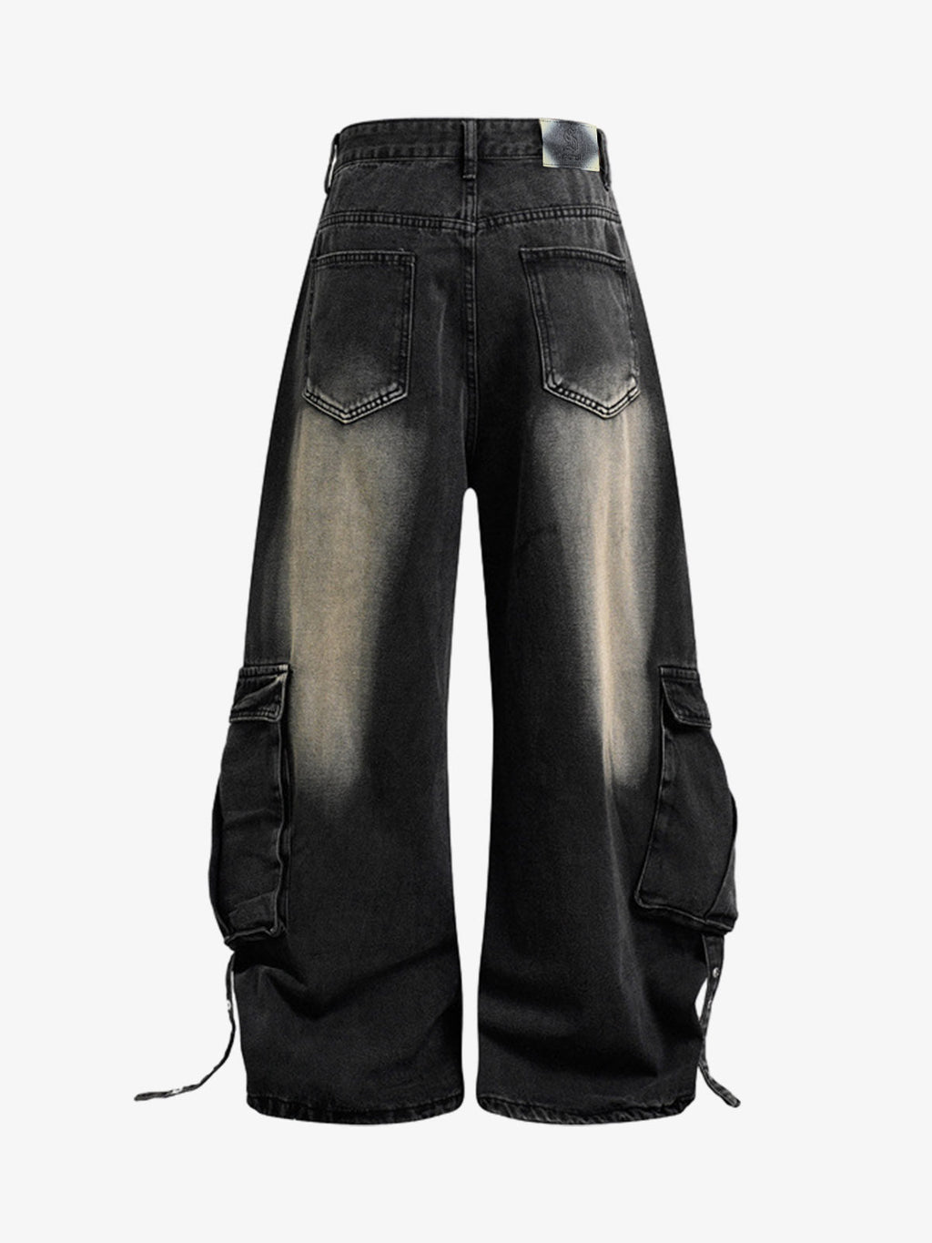 Deconstructed Multi-Pocket Cargo Jeans