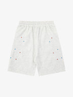 Rhinestone Graphic Knit Shorts