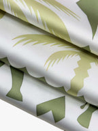 Tropical Elephant Palm Camp Collar Boxy Shirt