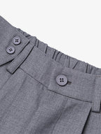 Pleated Suit Shorts