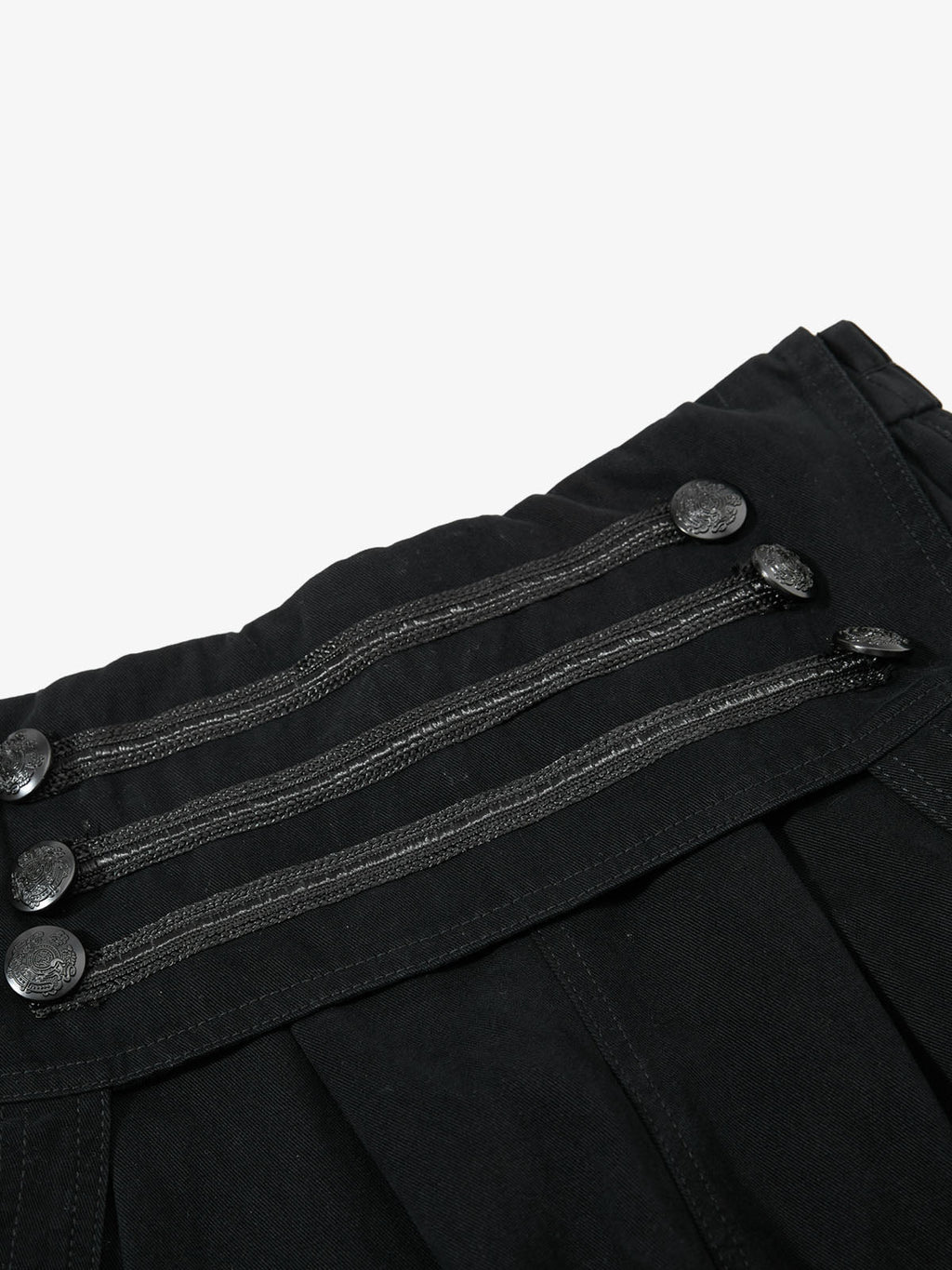 Military Cargo Wide-Leg Shorts