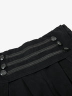 Military Cargo Wide-Leg Shorts