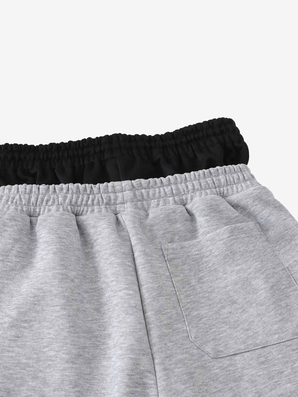 Layered Double-Waistband Wide-Leg Sweatpants