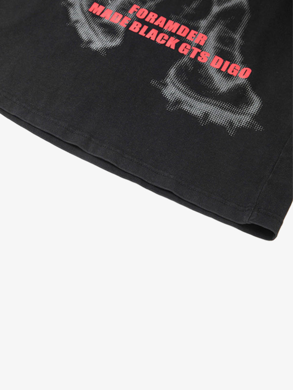 Cyber Portrait Graphic Oversized T-Shirt