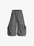 Nylon Cargo Culottes