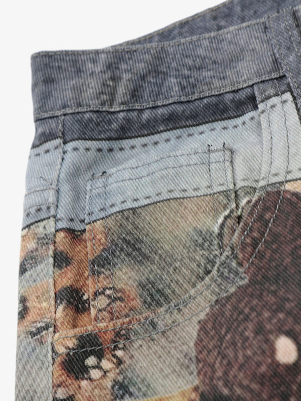 Beaded Chain Denim Culottes