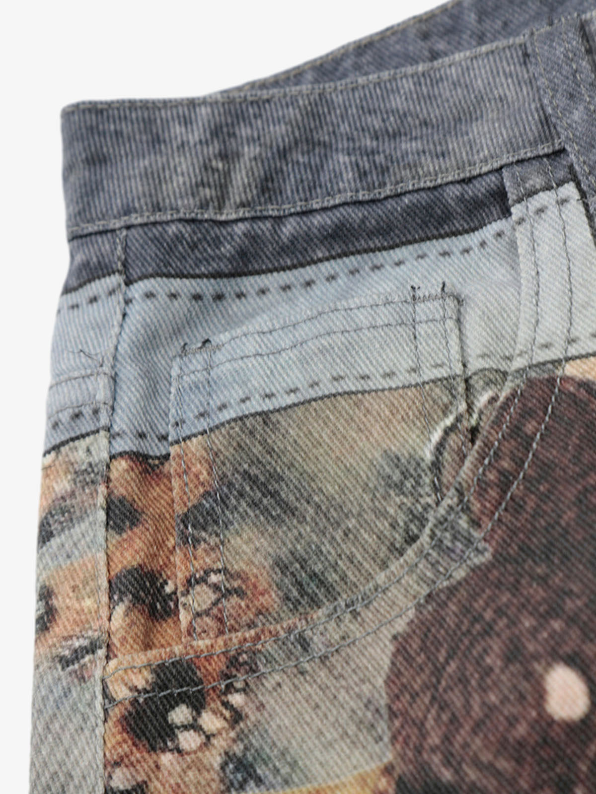 Beaded Chain Denim Culottes