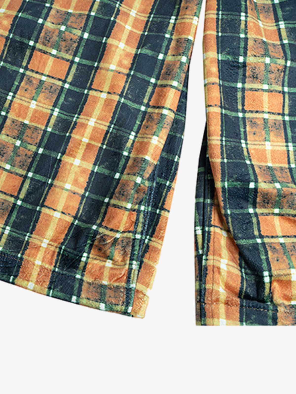 Plaid Relaxed Fit Jeans