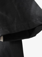 Black Raglan Sleeve T-Shirt with Herringbone Tape Detail