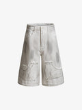 Mud-Washed Pocket Denim Jorts