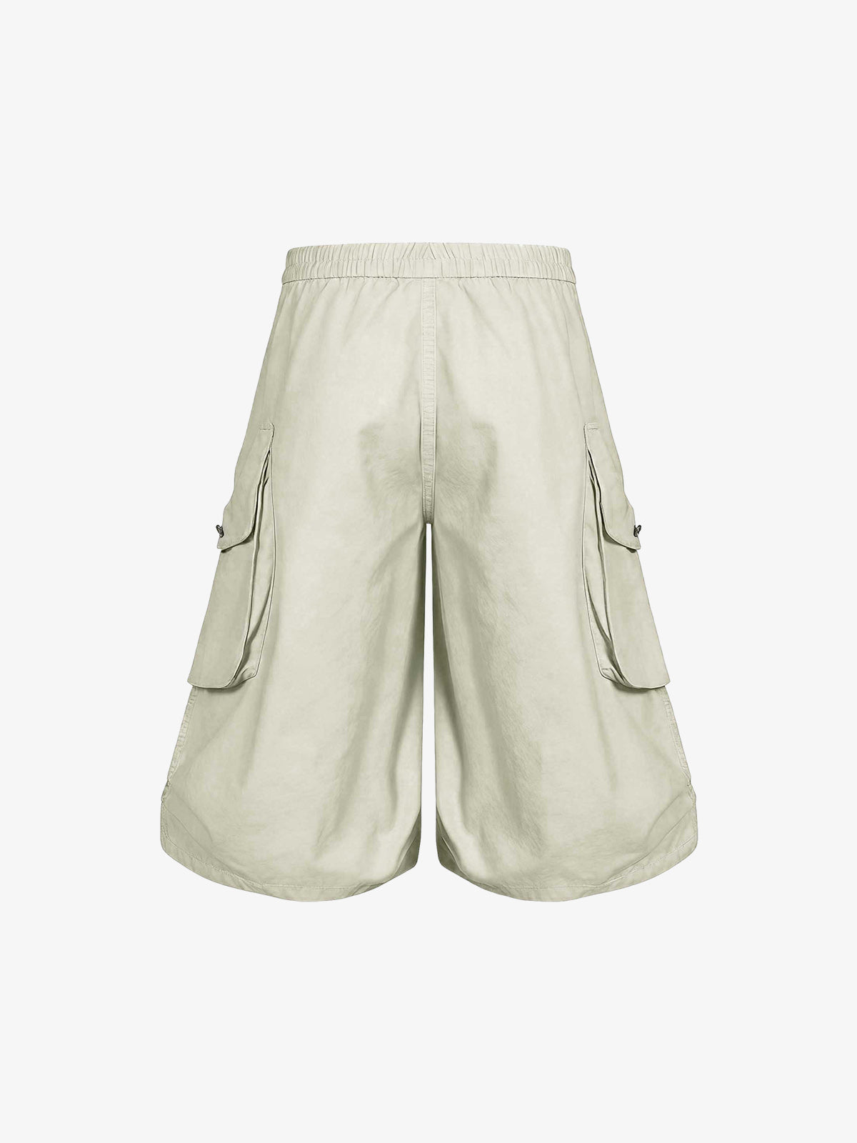 Military Cargo Wide-Leg Shorts