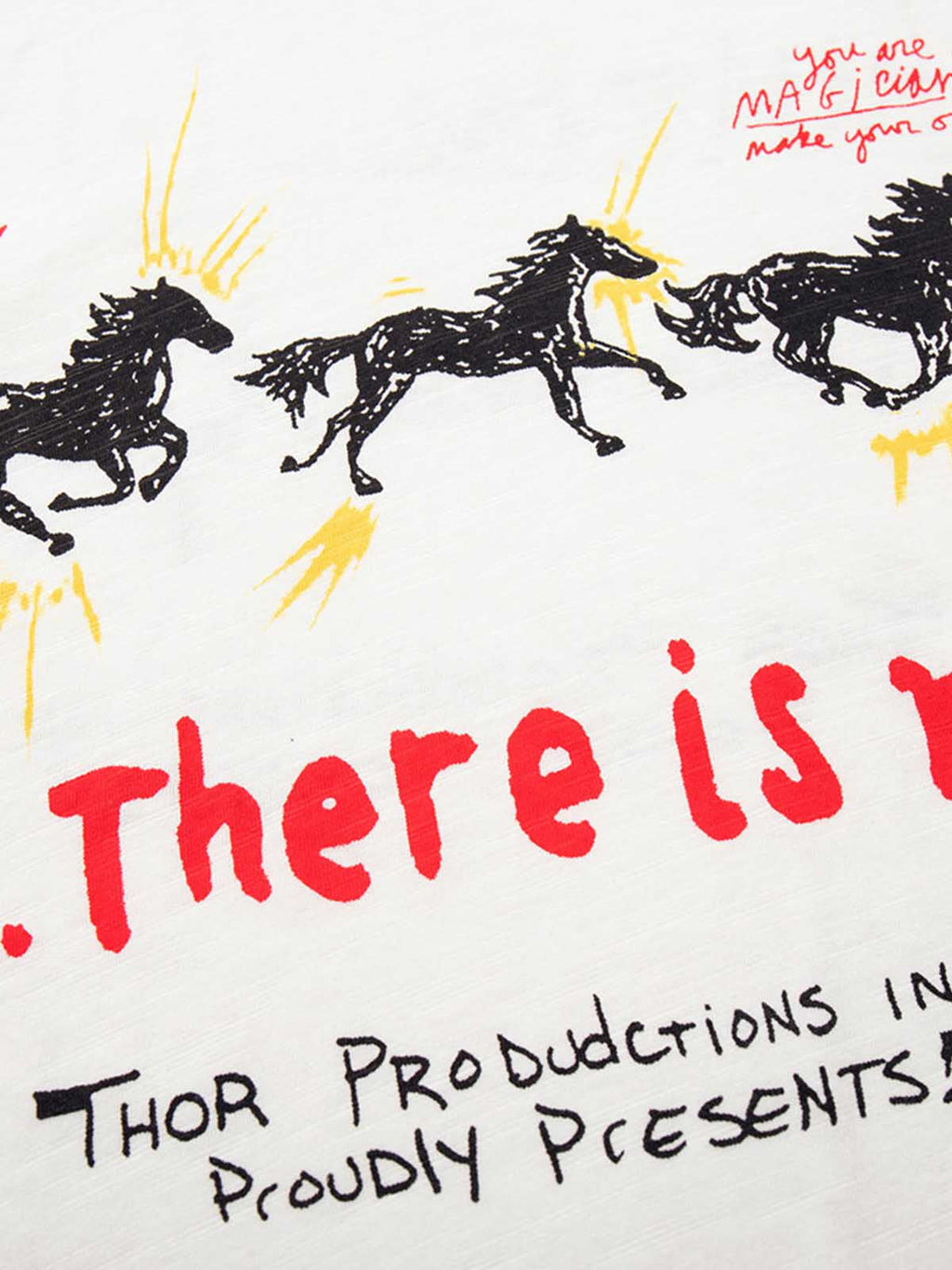 Horse Graffiti Graphic Print T-Shirt