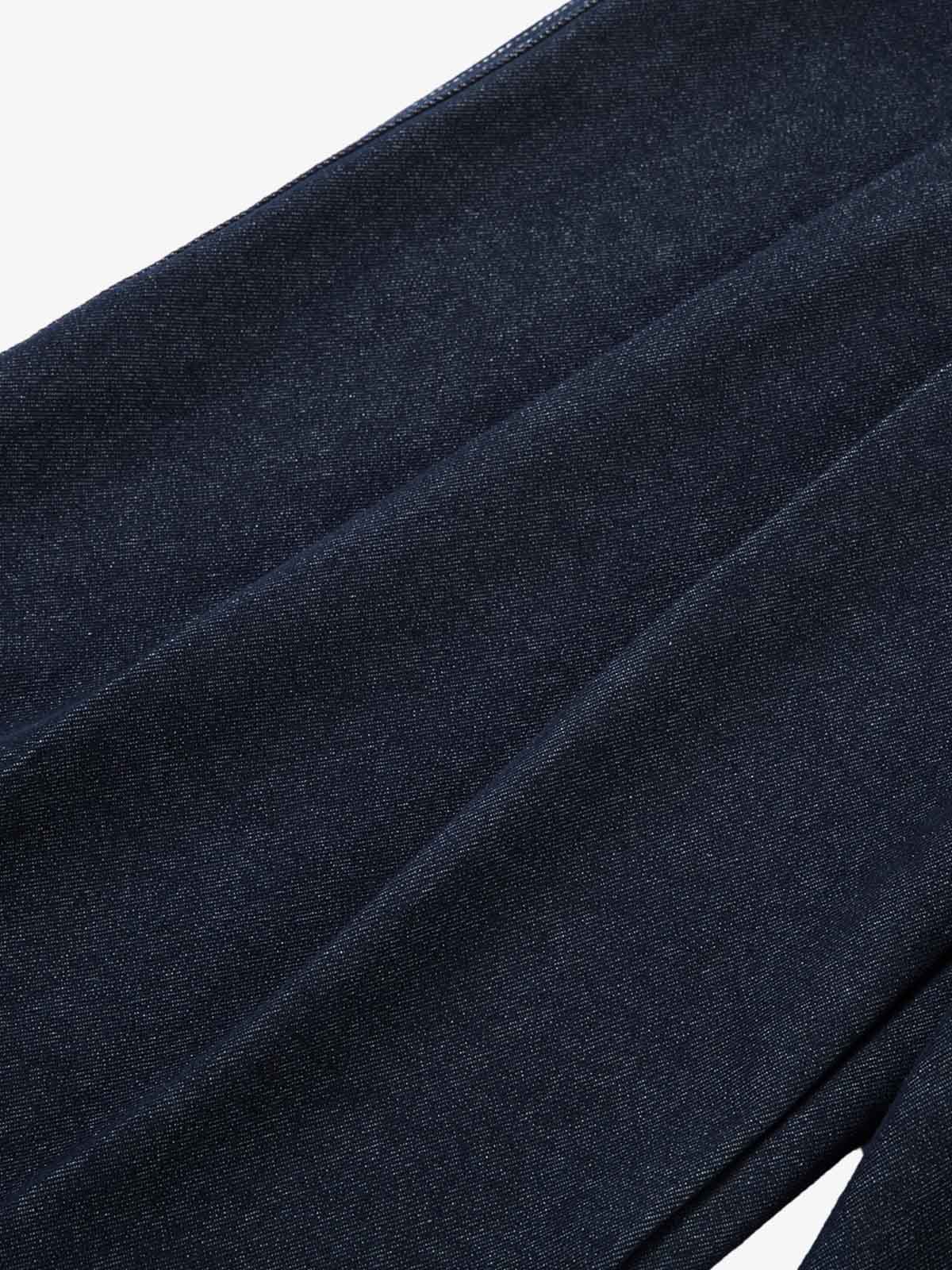 Deconstructed Contrast Stitching Pleated Baggy Barrel Jeans - 2343