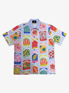 Vintage Seed Packet Camp Collar Boxy Shirt