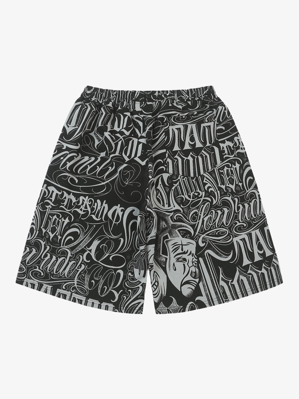 Black & White Graphic Lounge Shorts
