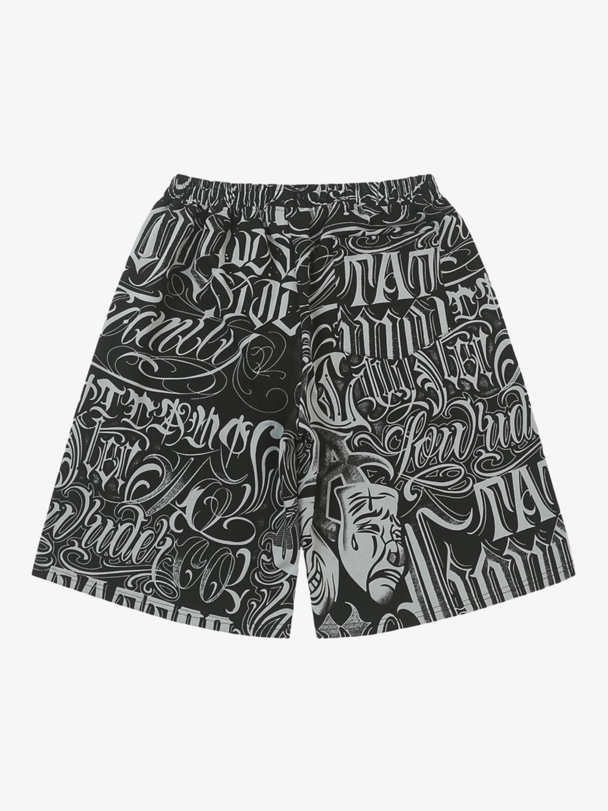 Black & White Graphic Lounge Shorts