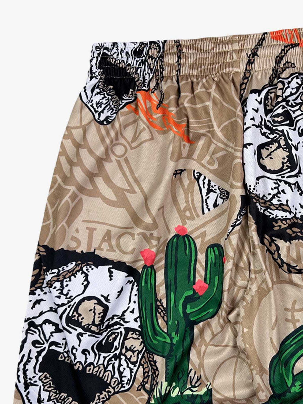 Skull Graphic Athletic Shorts
