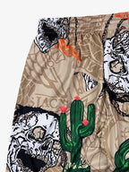 Skull Graphic Athletic Shorts