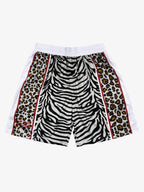 Mixed Animal Print Soccer Shorts