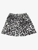 Leopard Print Mesh Shorts