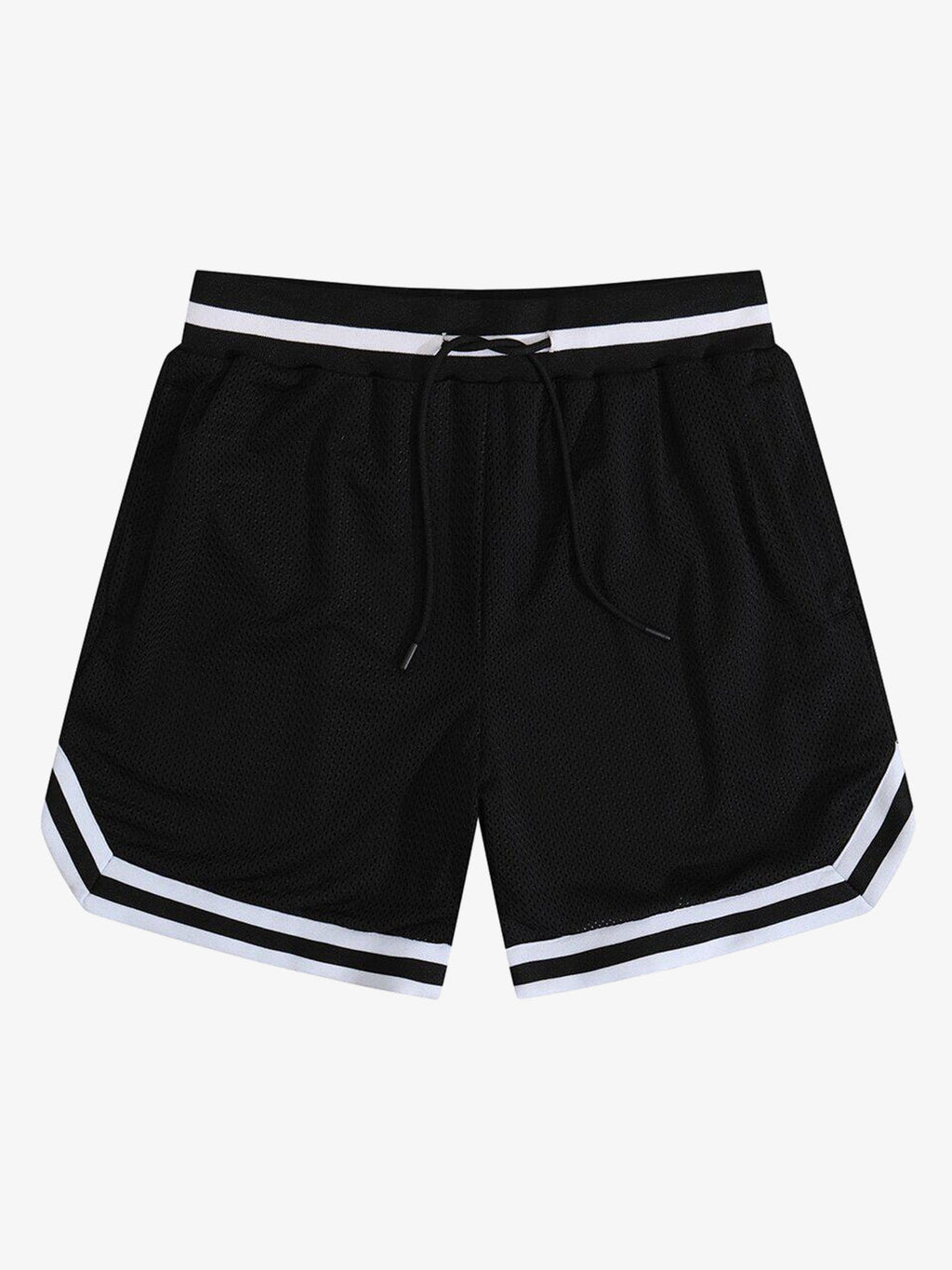 Retro Mesh Drawstring Basketball Shorts