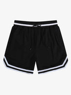 Retro Mesh Drawstring Basketball Shorts